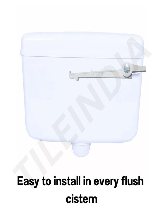 TILEINDIA Cistern Handel |Plastic Toilet Flush Tank Lever Handle (Parry Type, White) - Image 5